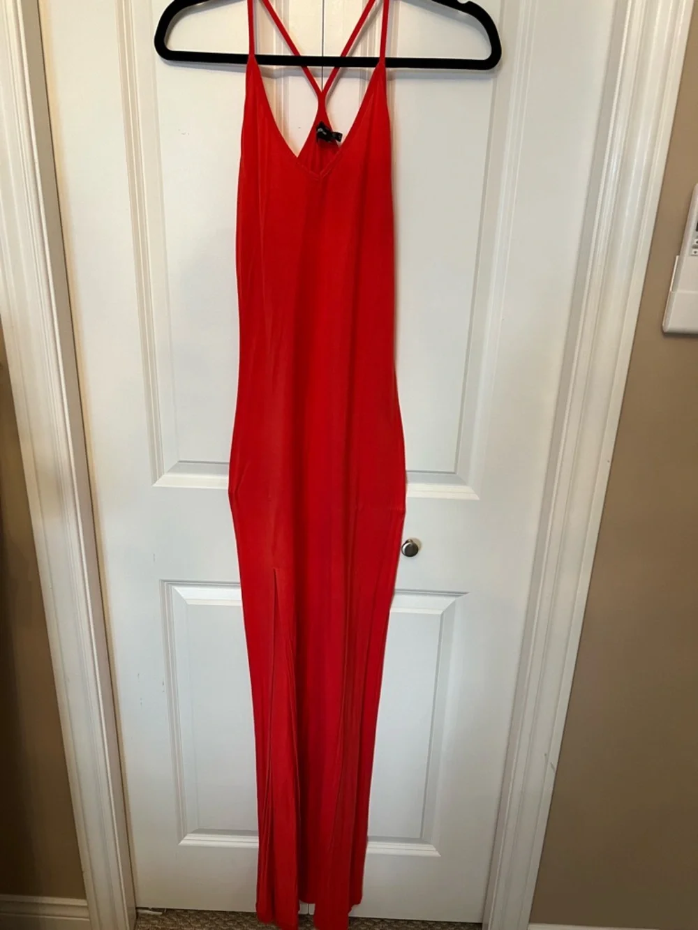 ASOS Red V-Neck Dress - Picture 1 of 4